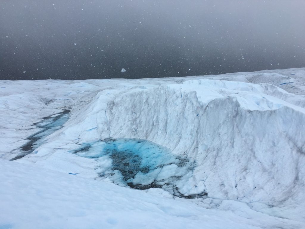 Alien Landscape Covered in Snow