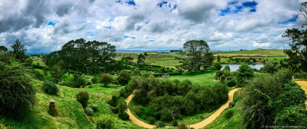 Hobbiton overview panorama