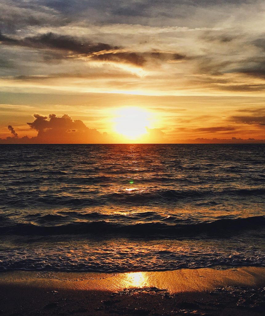 Sunrise over Fiji