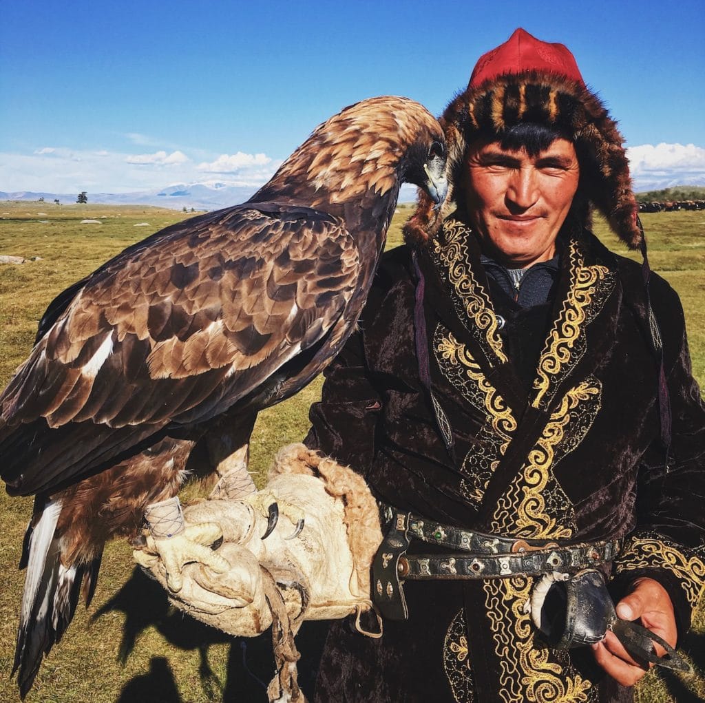 Eagle hunter and eagle