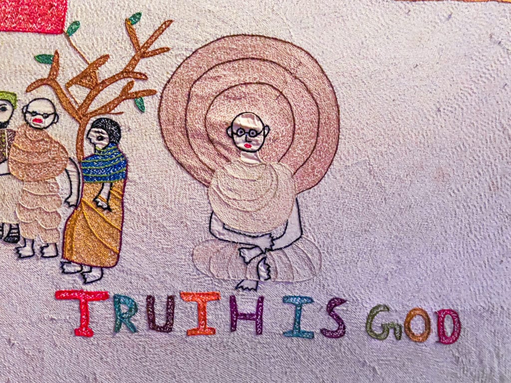 Gandhi tapestry